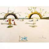 Untitled by Salvador Dalí, lithograph and etching in colors, sold Aug 2025