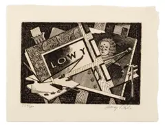 Lowy by Gary T. Erbe, Etching, sold Sep 2026
