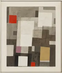 Image No. I by Norio Azuma, 1965, Serigraph in Colors on Canvas, sold Sep 2026