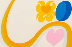 Heartrise by Carol Summers, Woodblock Print in Colors on Cardstock, sold Sep 2026