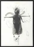 Surrealist Figure by Robert Dandarov, Charcoal and Watercolor on Paper, sold Sep 2026
