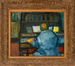 Man at Piano by Benjamin Kopman, 1946, Oil on Canvas, sold Sep 2026