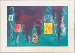 Untitled (Canfield Hatfield 1) by David Salle, 1989, Etching and Aquatint and Photo-Etching in Colors on Paper, sold Sep 2026
