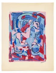 Futuristic Composition from "Art d'aujourd'hui by Albert Gleizes, 1945, Screenprint in Colors, sold Sep 2026