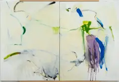 Abstract Composition Diptych by Robert O'Meara, Oil on Canvas, sold Sep 2026