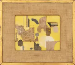 Yellow by Doris Lee, circa 1950, Oil on Canvas Board with Collage Elements, sold Sep 2026