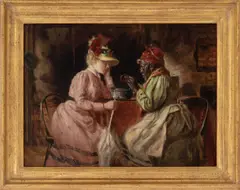 Fortune Teller by Harry Roseland, 1902, Oil on Canvas, sold Sep 2026