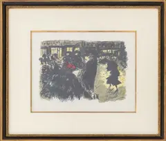 Place le Soir by Pierre Bonnard, 1899, Lithograph in Colors on Chine Vollant Paper, sold Sep 2026