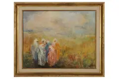 Untitled by Gerda Hegedus, 1981, oil on board, offered Aug 2021