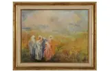 Untitled by Gerda Hegedus, 1981, oil on board, offered Aug 2021