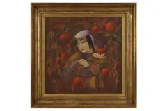 Untitled by B. Topilov, oil on canvas, offered Aug 2021