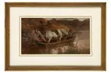 Untitled by John Alfred Wheeler, oil on board, offered Aug 2021