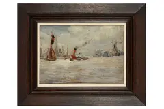 Untitled by Walter Taylor, oil on board, offered Aug 2021