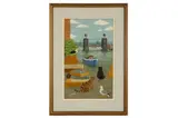 Untitled by Silvia Emmons, oil on card, offered Aug 2021