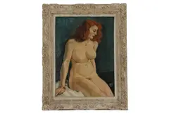 Untitled by Macé Rella, oil on board, offered Aug 2021
