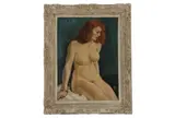 Untitled by Macé Rella, oil on board, offered Aug 2021
