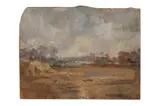 Untitled by Peggy Somerville, oil on board, offered Aug 2021