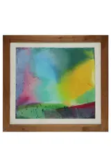 Untitled by Jeff Hoare, acrylic on paper, offered Aug 2021
