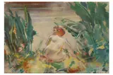Untitled by Charles Sims, gouache, offered Aug 2021