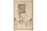 Untitled by John Stanton Ward, 1953, ink, offered Aug 2021