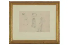 Untitled by William C Brown, pencil, offered Aug 2021