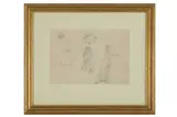 Untitled by William C Brown, pencil, offered Aug 2021