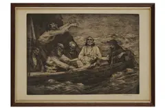 Untitled by William Strang, etching and drypoint, offered Aug 2021