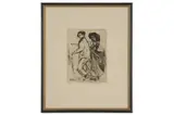 Untitled by Henry Rayner, etching, offered Aug 2021