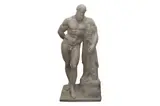 After the antique, a classical sculpture of the farnese hercules by Pure White Lines, sculpture, offered Aug 2021