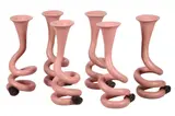 Spain, a set of six pink panther tail cocktail vessels, 21st century by El Taller de Pinero, sculpture, offered Aug 2021