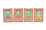 Jaipur and Jodhpur Schools by Six Devotional Illustrations With Jain Saints, ink, offered Jul 2021