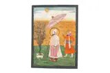 THE SEVENTH SIKH GURU, AND HIS ATTENDANT Punjabi School, Northern India, mid-20th cent by Guru Har Rai, sculpture, offered Jul 2021