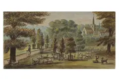 Untitled by John Nixon, ink and watercolour, offered Jul 2021