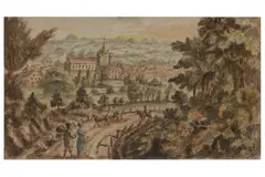 Untitled by John Nixon, ink and watercolour, offered Jul 2021