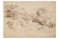 Untitled by William Leighton Leach, ink and sepia, offered Jul 2021
