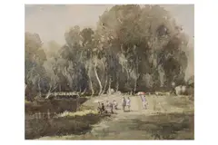 Untitled by Audrey Penn, watercolour, offered Jul 2021