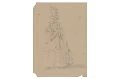 Untitled by Marcellus Laroon, Pencil on laid paper, four unframed, one framed the first, offered Jul 2021