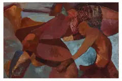 Untitled by Alan Thornhill, oil on canvas, offered Jul 2021