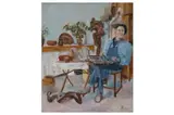 Untitled by Alan Thornhill, oil on canvas, offered Jul 2021