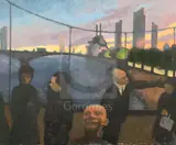 Lots Road on the Skyline' 24 x 30in by Gerald R. Jarman, oil on canvas, sold Dec 2019