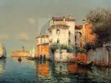 Reflections' signed, 1969 Stacy Marks label verso 10 x 13in by Noël Georges Bouvard, oil on canvas, sold Dec 2019