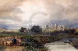 WatercolourPevensey Castle by David Cox Jnr., watercolour, sold Dec 2019