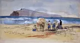A Tiodocos, near Tylavia, April 26 11of M' 6 x 11.25in by Edward Lear, ink and watercolour, sold Dec 2019