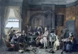 WatercolourInterior scene with musicianssigned and dated '7413 by David Bles, watercolour, sold Dec 2019