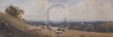 The Last Load' & 'Kentish Pastures' signed 4.5 x 13.75 & 4.5 x 13.5in by Robert Thorne Waite, watercolor, sold Dec 2019
