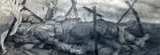 Dead in Barbed Wire' 25.5 x 69in by Gerald R. Jarman, pencil and compressed, sold Dec 2019