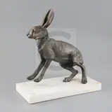 Running Hare by Sally Arnup, bronze, sold Dec 2019
