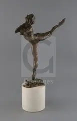 With extended foot by Enzo Plazotta, bronze, sold Dec 2019