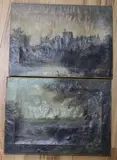 Views of Windsor Castle by Harry Foster Newey, oil, sold Dec 2019
