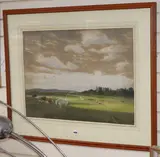 Grazing farm animals by Joseph Knight, 1869, watercolour and gouache, sold Dec 2019